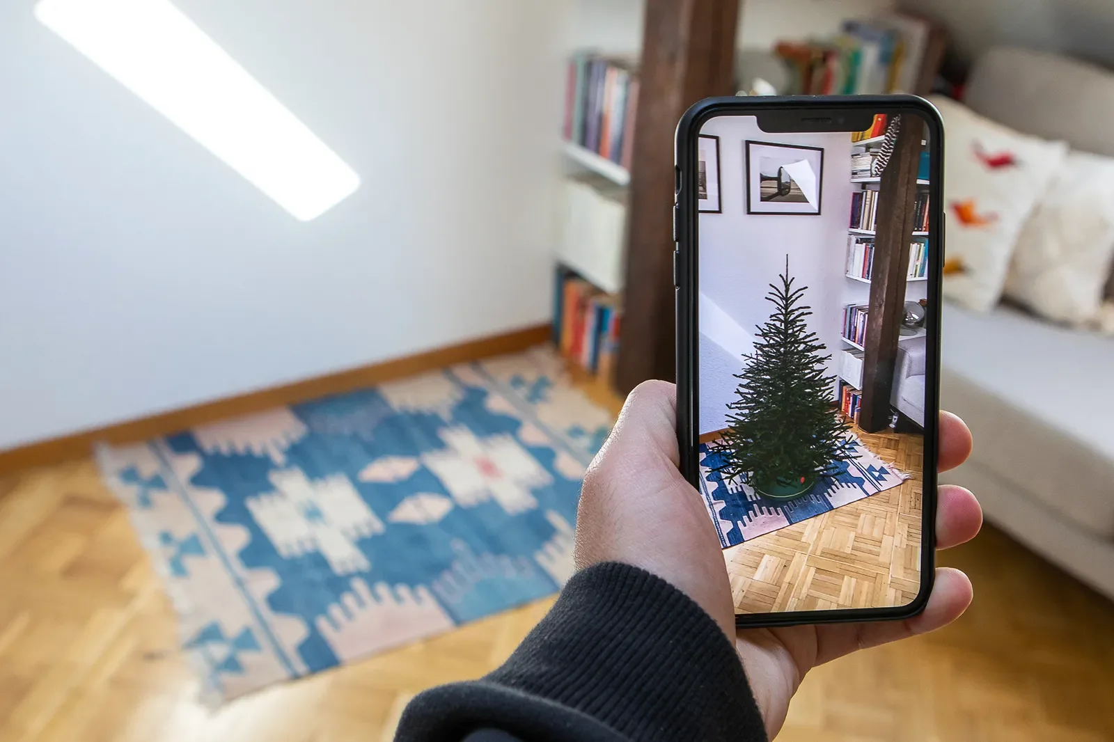Augmented Reality Weihnachtsbaum für Jumbo